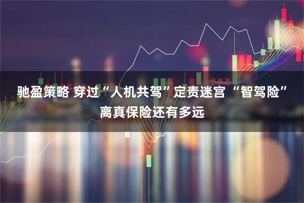 驰盈策略 穿过“人机共驾”定责迷宫 “智驾险”离真保险还有多远