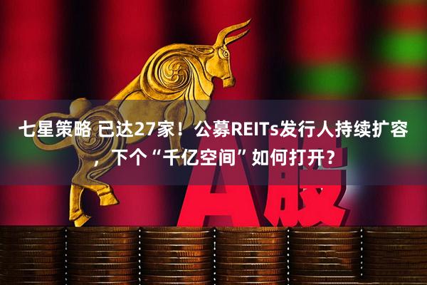七星策略 已达27家！公募REITs发行人持续扩容，下个“千亿空间”如何打开？